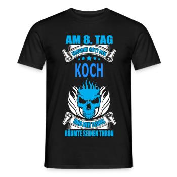 KOCH - Männer T-Shirt - Schwarz - Vorne - AI Model Male 178 light (178cm)