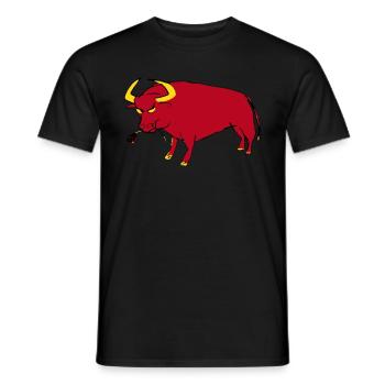 Taureau Basque - T-shirt homme - noir - Devant - AI Model Male 178 light (178cm)