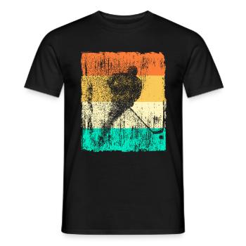 Eishockey Ice Hockey Retro Vintage Design Geschenk - Männer T-Shirt - Schwarz - Vorne - AI Model Male 178 light (178cm)