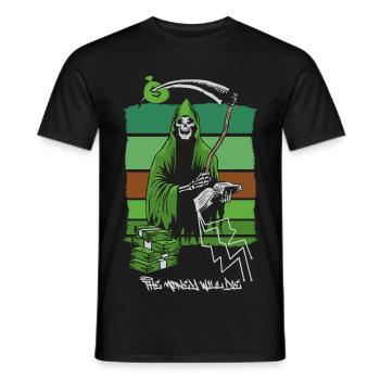 The Grim Reaper - Men's T-Shirt - black - Front - AI Model Male 178 light (178cm)