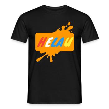 Helau Karnevalsdesign - Männer T-Shirt - Schwarz - Vorne - AI Model Male 178 light (178cm)