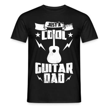 Cool Guitar Dad - Men's T-Shirt - black - Front - AI Model Male 178 light (178cm)
