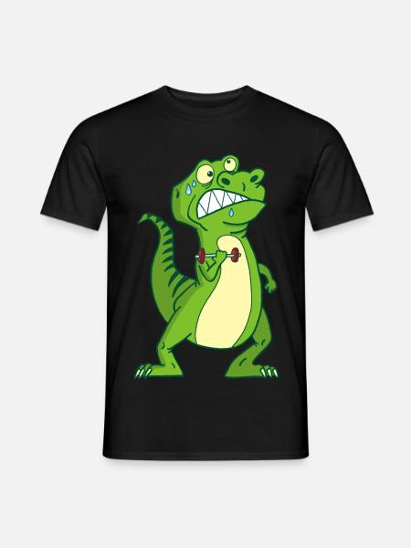 Beefy Dinosaur - Men's T-Shirt - black