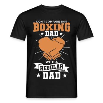 Ne sous-estimez jamais un père boxeur - T-shirt homme - noir - Devant - AI Model Male 178 light (178cm)