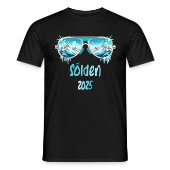 Sölden 2025 - Men's T-Shirt - black - Front - AI Model Male 178 light (178cm)