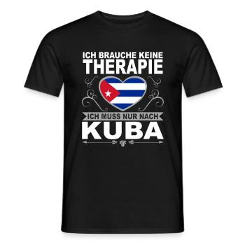 Ich muss nach Kuba Urlaub Karibik Geschenk - Männer T-Shirt - Schwarz - Vorne - AI Model Male 178 light (178cm)
