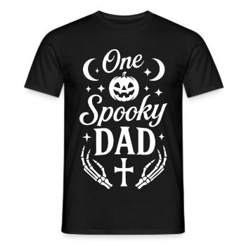 Ein gruseliger Papa Halloween Kostüm Spaß - Männer T-Shirt - Schwarz - Vorne - AI Model Male 178 light (178cm)