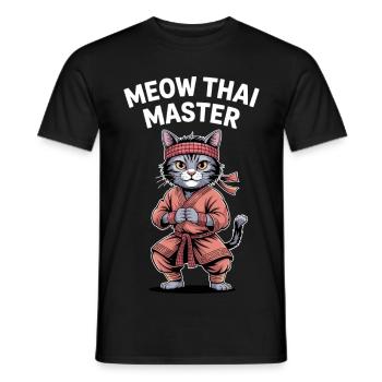 Champion de Thaï Miaou - T-shirt homme - noir - Devant - AI Model Male 178 light (178cm)