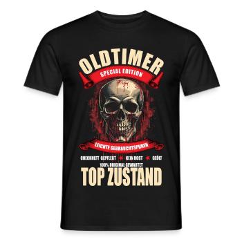 Oldtimer - Special Edition - Männer T-Shirt - Schwarz - Vorne - AI Model Male 178 light (178cm)