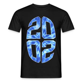 24 JAHRE ALT 2002 24. GEBURTSTAG - Männer T-Shirt - Schwarz - Vorne - AI Model Male 178 light (178cm)