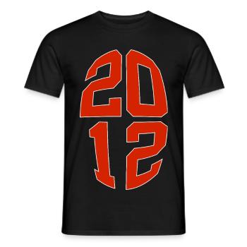 14 JAHRE ALT 2012 14. GEBURTSTAG - Männer T-Shirt - Schwarz - Vorne - AI Model Male 178 light (178cm)