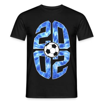 24 ANS NÉ EN 2002 FOOTBALL 24E ANNIVERSAIRE - T-shirt homme - noir - Devant - AI Model Male 178 light (178cm)