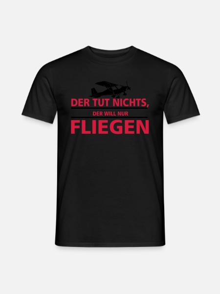 nurfliegen_ul - Männer T-Shirt - Schwarz