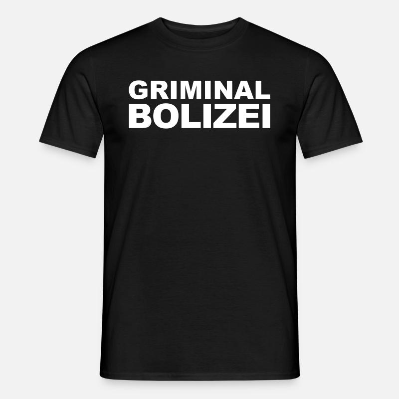 Griminal Bolizei - Männer T-Shirt - Schwarz