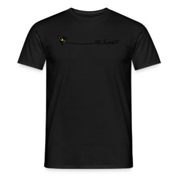 love bees - Männer T-Shirt - Schwarz - Vorne - AI Model Male 178 light (178cm)