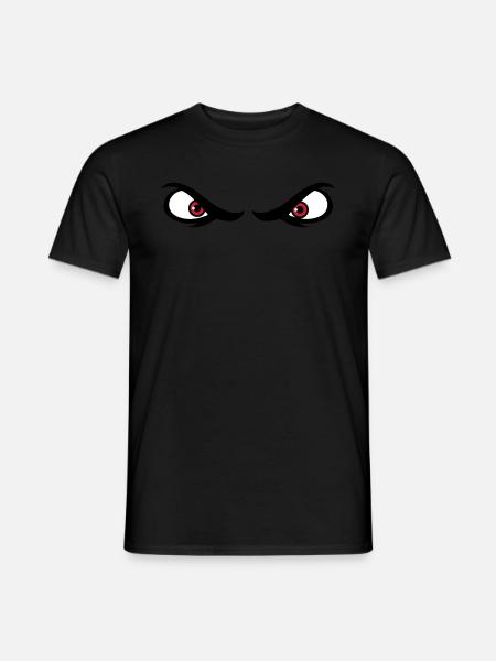 Augen gefährlich - Männer T-Shirt - Schwarz