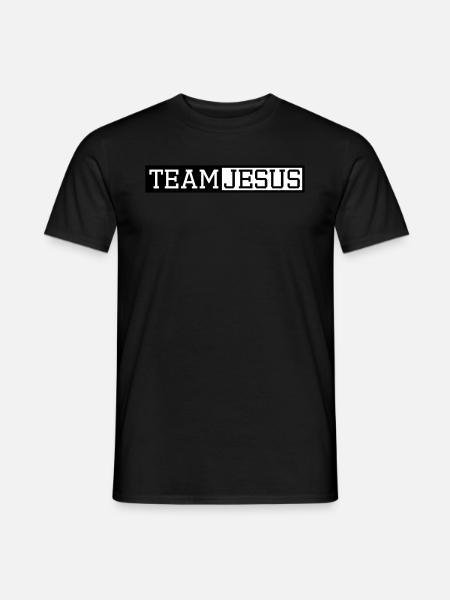 Button text letter cross symbol team crew friends - Men's T-Shirt - black