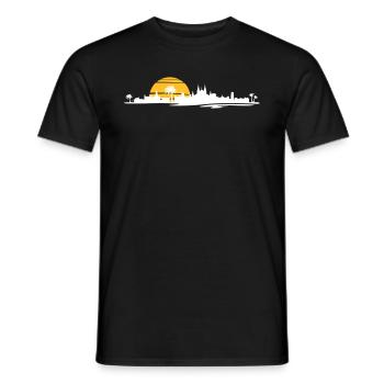 Skyline - Palma de Mallorca - Männer T-Shirt - Schwarz - Vorne - AI Model Male 178 light (178cm)