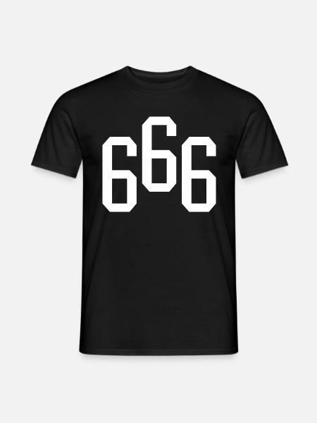 666 - Men's T-Shirt - black