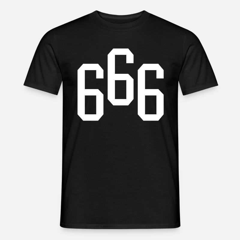 666 - Männer T-Shirt - Schwarz