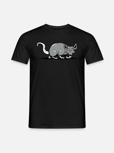Rat evil sneak - Men's T-Shirt - black