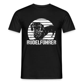 Dachshund Dackel Rauhaardackel Rudelführer Hundeli - Männer T-Shirt - Schwarz - Vorne - AI Model Male 178 light (178cm)