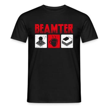 Beamter Beamtin Motiv Verbeamtet Beamter Beruf - Männer T-Shirt - Schwarz - Vorne - AI Model Male 178 light (178cm)
