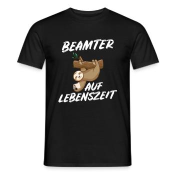 Beamter auf Lebenszeit - Beamter Kaffee Beamtin Ge - Männer T-Shirt - Schwarz - Vorne - AI Model Male 178 light (178cm)
