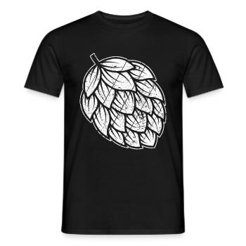 Hopfen Vintage Retro Craft Bier Liebhaber Brauen G - Männer T-Shirt - Schwarz - Vorne - AI Model Male 178 light (178cm)