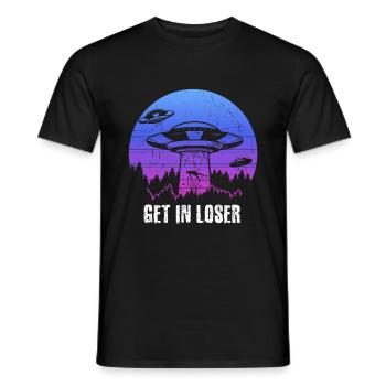 Get in Loser - Männer T-Shirt - Schwarz - Vorne - AI Model Male 178 light (178cm)