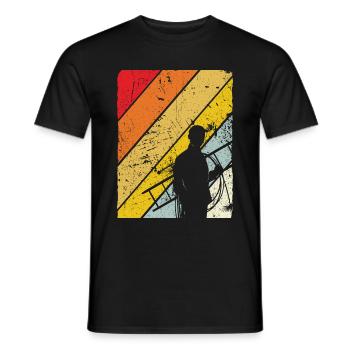 Schornsteinfeger Schornstein Vintage Kaminfeger Ge - Männer T-Shirt - Schwarz - Vorne - AI Model Male 178 light (178cm)