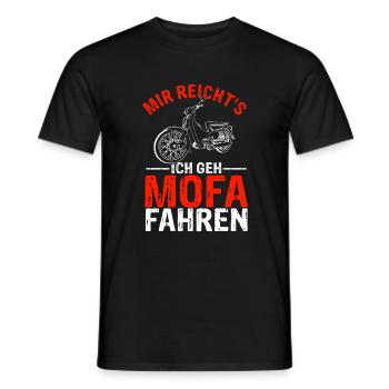 Mir Reichts ich Geh Mofa Roller Fahren Mofafahrer - Männer T-Shirt - Schwarz - Vorne - AI Model Male 178 light (178cm)