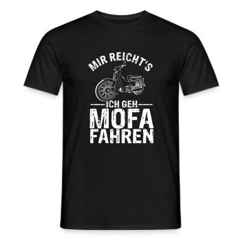 Mir Reichts ich Geh Mofa Roller Fahren Geschenk - Männer T-Shirt - Schwarz - Vorne - AI Model Male 178 light (178cm)