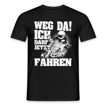 Motorrad Führerschein Bestanden Geschenke für Moto - Männer T-Shirt - Schwarz - Vorne - AI Model Male 178 light (178cm)