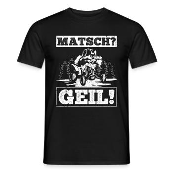 Quad Bike Biker Quad Zubehör Quad Geschenk Matsch - Männer T-Shirt - Schwarz - Vorne - AI Model Male 178 light (178cm)