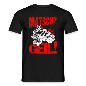 Quad Bike Biker Quad Zubehör Quad Matsch Geil Spru - Männer T-Shirt - Schwarz - Vorne - AI Model Male 178 light (178cm)