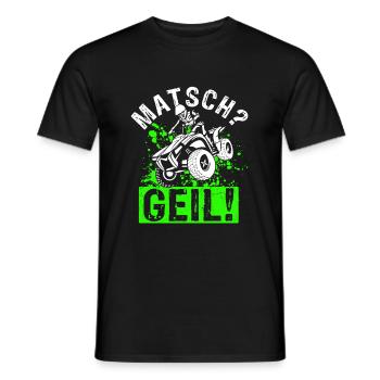Quad Bike Biker Quad Zubehör Quad Geschenk Matsch - Männer T-Shirt - Schwarz - Vorne - AI Model Male 178 light (178cm)