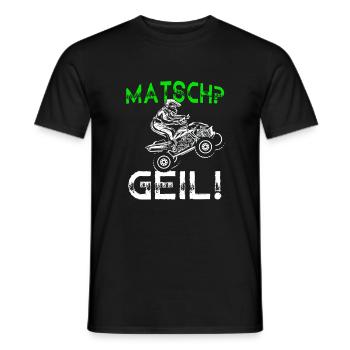 Quad Bike Biker Quad Zubehör Quad Geschenk Matsch - Männer T-Shirt - Schwarz - Vorne - AI Model Male 178 light (178cm)