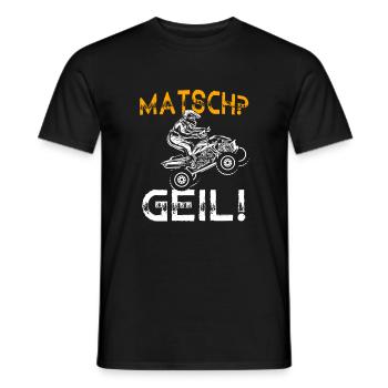 Quad Bike Biker Quad Zubehör Quad Geschenk Matsch - Männer T-Shirt - Schwarz - Vorne - AI Model Male 178 light (178cm)