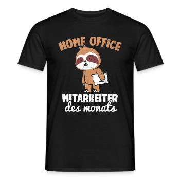 Home Office Mitarbeiter des Monats Spruch Homeoffi - Männer T-Shirt - Schwarz - Vorne - AI Model Male 178 light (178cm)