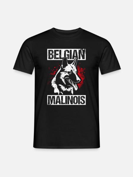 Belgian Malinois Hunde - Männer T-Shirt - Schwarz