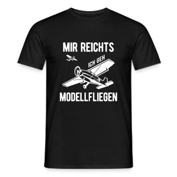 Mir Reichts Ich Geh Modellfliegen Modellpilot Mode - Männer T-Shirt - Schwarz - Vorne - AI Model Male 178 light (178cm)
