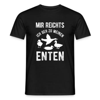 Enten Entenzüchter Spruch - Männer T-Shirt - Schwarz - Vorne - AI Model Male 178 light (178cm)