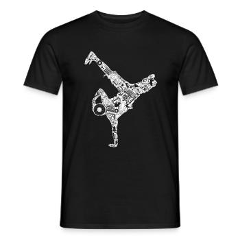 Breakdance Street Dance schnelle Bewegung Dance Ge - Männer T-Shirt - Schwarz - Vorne - AI Model Male 178 light (178cm)