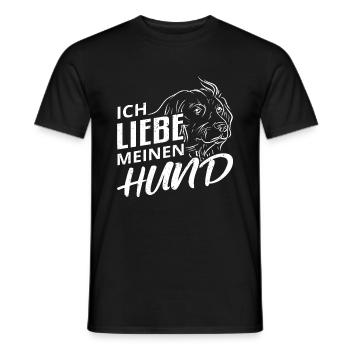 Hund Hundebesitzer - Männer T-Shirt - Schwarz - Vorne - AI Model Male 178 light (178cm)