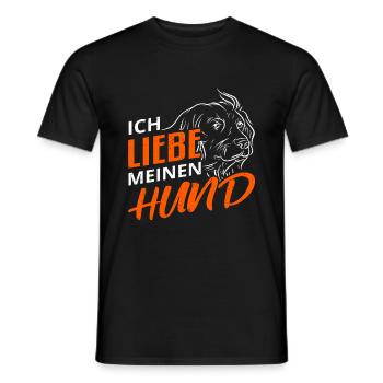 Hund Hundebesitzer - Männer T-Shirt - Schwarz - Vorne - AI Model Male 178 light (178cm)