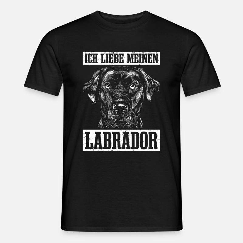 Labrador - Männer T-Shirt - Schwarz