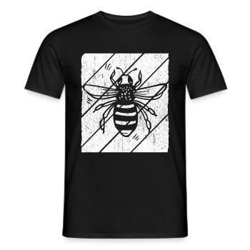 Vintage Bienen Flüsterer Bee Imker Biene Imkerei M - Männer T-Shirt - Schwarz - Vorne - AI Model Male 178 light (178cm)