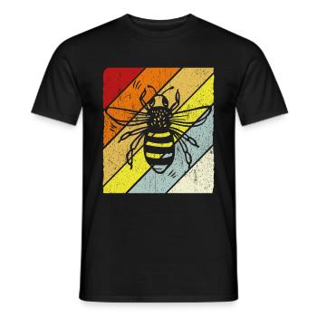 Vintage Bienen Flüsterer Bee Imker Biene Imkerei M - Männer T-Shirt - Schwarz - Vorne - AI Model Male 178 light (178cm)