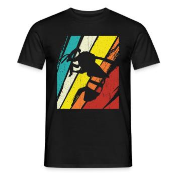 Vintage Bienen Flüsterer Bee Imker Biene Imkerei M - Männer T-Shirt - Schwarz - Vorne - AI Model Male 178 light (178cm)